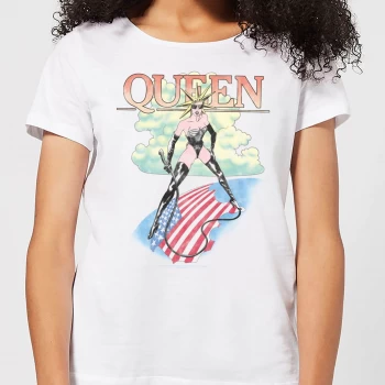 Image of Queen Vintage Tour Womens T-Shirt - White - S