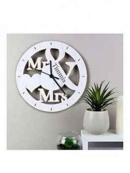 image of Personalised Mr & Mrs Clock