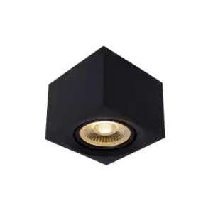 Image of Fedler Modern Surface Mounted Ceiling Spotlight - LED Dim to warm - GU10 - 1x12W 2200K/3000K - Black
