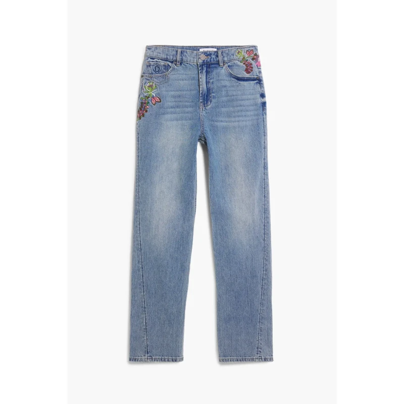 Image of Desigual Womens jeans Desigual Flora Bleu Female 36