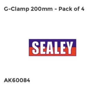 Image of G-Clamp 200mm - Pack of 4
