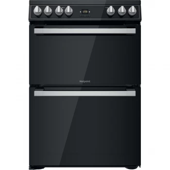 image of Hotpoint Amelia HDT67V9H2CB Double Oven Electric Cooker