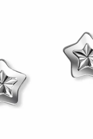 image of D For Diamond Diamond Cut Star Studs JEWEL E5197