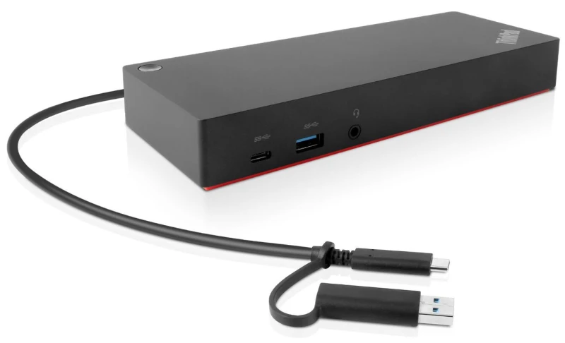 Image of Lenovo 40AF0135EU laptop dock/port replicator Wired Black 40AF0135EU