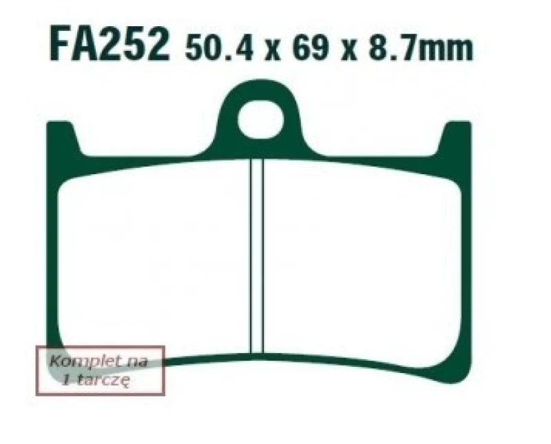 Image of EBC Brakes Brake pad set EBC Brakes FA252HH