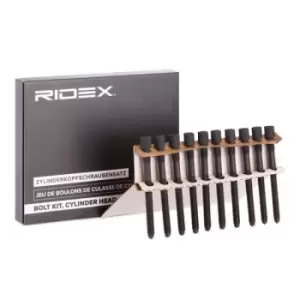 Image of RIDEX Cylinder Head Bolt Kit VW,AUDI,SKODA 1217B0014 Bolt Kit, cylinder head