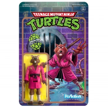 image of Super7 Teenage Mutant Ninja Turtles ReAction Figure - Splinter