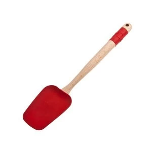 Image of Denby Cherry Spoon Spatula Silicon Head and Denby Wooden Handle