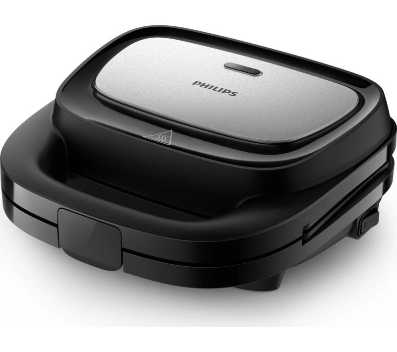 Image of PHILIPS 5000 Series HD2350/80 Sandwich Maker - Black & Silver 8720389032820