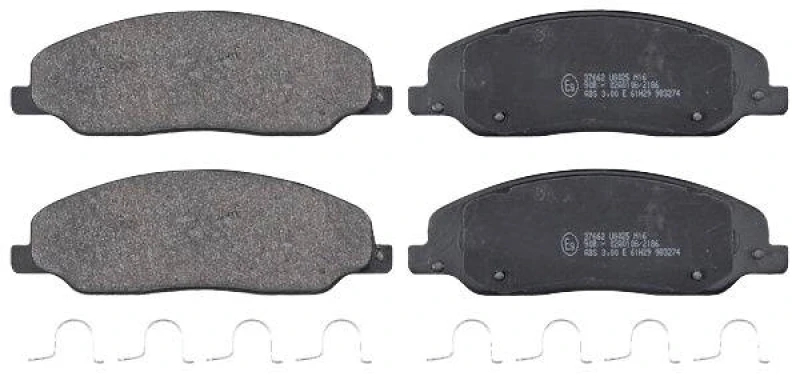 Image of A.B.S. 37662 Brake pad set without integrated wear sensor Brake Pad Set,disc brake (402)