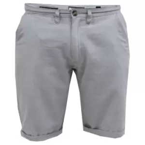 image of Duke Mens Newgate D555 Oxford Shorts (52R) (Grey)