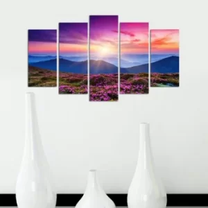 Image of 5M-39 Multicolor Decorative MDF Painting (5 Pieces)