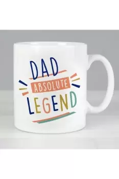 image of Personalised Absolute Legend Mug - White - Ceramic