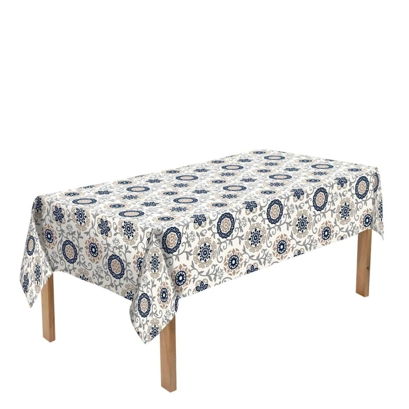 Image of Luxury Living Athens Tablecloth 150cm x 215cm Oblong Beige