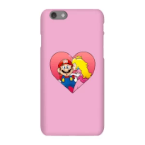 image of Nintendo Super Mario Peach Kiss Phone Case - iPhone 6S - Snap Case - Gloss