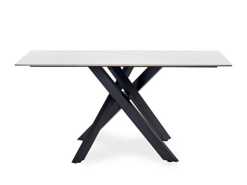 Image of Julian Bowen Bradley 160cm White Marble Dining Table