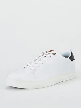 Image of Ted Baker Leepow Trainers - White-Tan, Size 12, Men