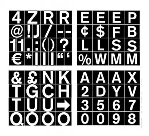 Image of Bi-Office Magnetic Letters Nos And Symbols 23mm