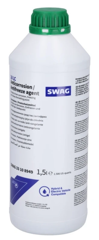 Image of SWAG 33 10 8949 Antifreeze green, VW TL-774 C, Capacity: 1,5l Antifreeze (1602)