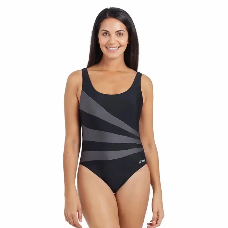 Image of Zoggs 1 Piece swimsuit For Her Zoggs Sandon Scoopback Ecolast Noir Female 36