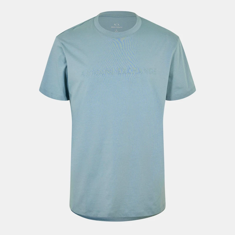Image of Armani Exchange Embossed Logo T-Shirt Lead U9212 male S
