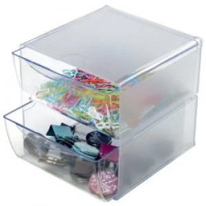 Deflect o two drawer desktop organiser