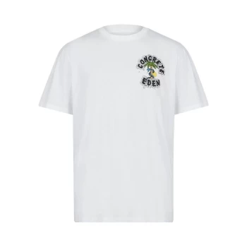 Image of AllSaints Damnation Crew T Shirt - White