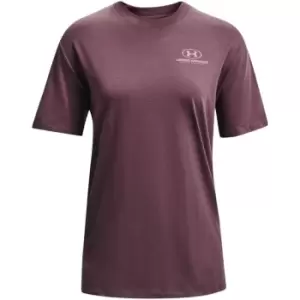 Image of Under Armour Oversized Graphic T Shirt Womens - Purple