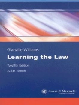 Image of Glanville Williams - Learning the Law by Glanville Williams and A. T. H Smith Paperback