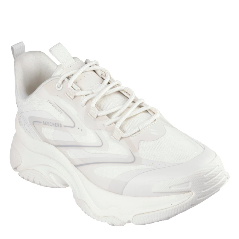 Image of Skechers Mens Classic Low-Top Trainers Off White male 6 (39.5)