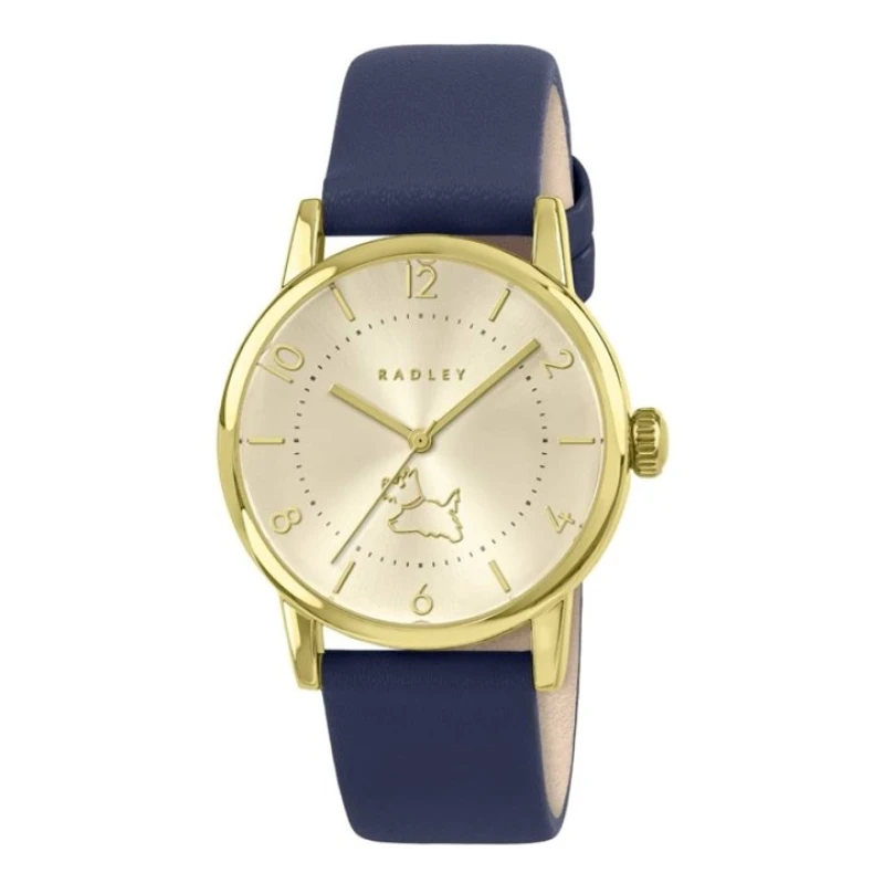 Image of Radley RY21944A Blue Leather Strap Watch - W51554