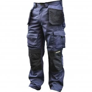 Image of Roughneck Mens Holster Trousers Black Blue 30 31