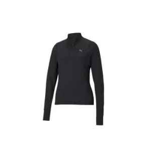 image of Puma Womens Run Favourite 1/4 Zip Puma Black Medium