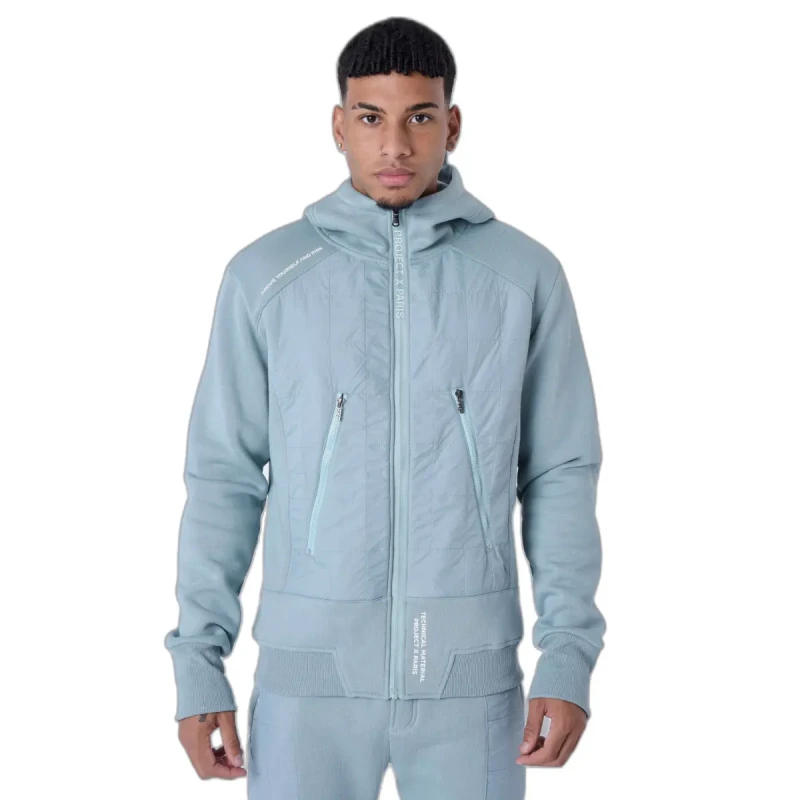 Image of Project X Paris Zip-up hoodie Project X Paris Bleu Male L