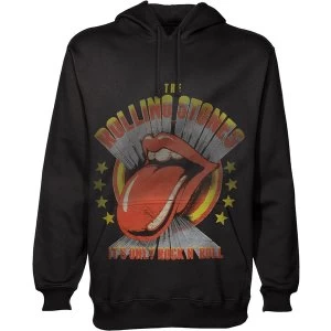 Image of The Rolling Stones - It's Only Rock 'n Roll Unisex X-Large Pullover Hoodie - Black