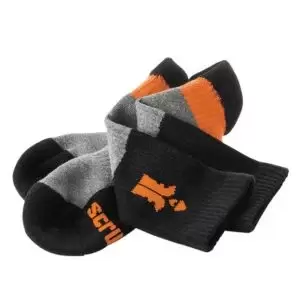 Image of Scruffs Trade Black Socks Size 7-9.5, 3 Pairs
