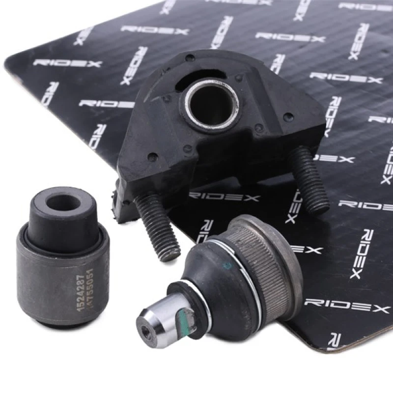 Image of RIDEX 771R0021 Repair Kit, wheel suspension Front Axle, with rubber mount Repair Kit,wheel suspension (771)