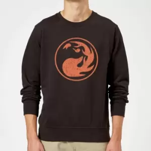 Image of Magic The Gathering Mana Red Sweatshirt - Black - L