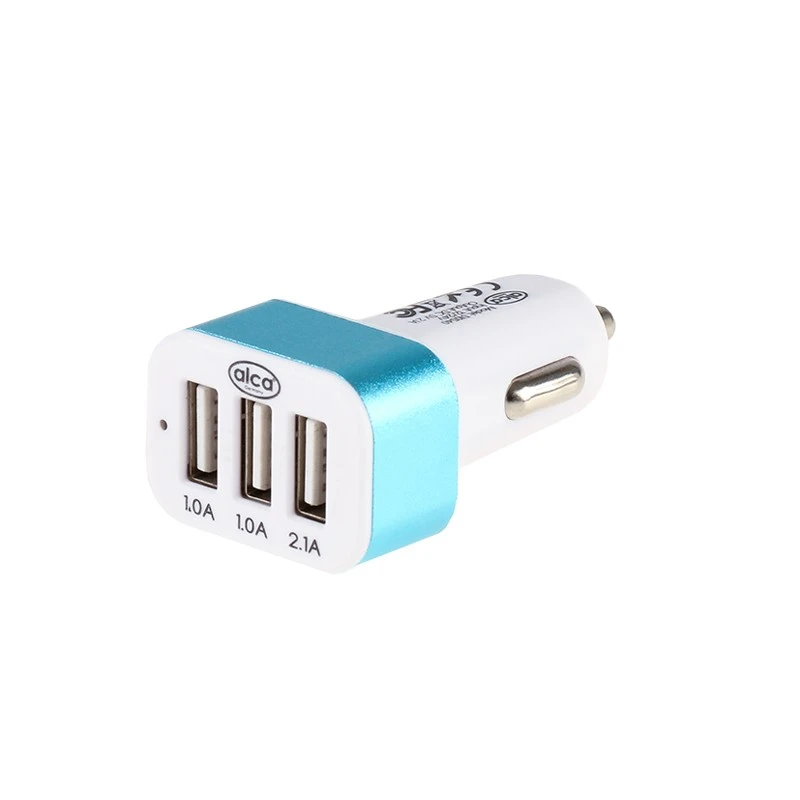 Image of ALCA 510540 Car mobile phone charger white, Number of inlets/outlets: 3 USB Car mobile phone charger (100026)