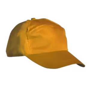 Image of Result Unisex Plain Baseball Cap (Pack of 2) (One Size) (Yellow)
