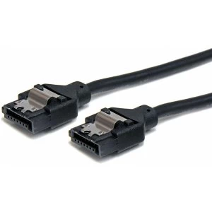 Image of StarTech 12" Latching Round SATA Cable