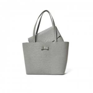 image of Ted Baker Deannah Bow Shopper Bag - mid-grey