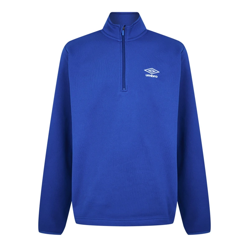 Image of Umbro Half Zip Top Adults - Blue Blue S