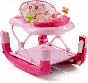 image of MyChild Walk N Rock 2 In 1 Baby Walker - Pink