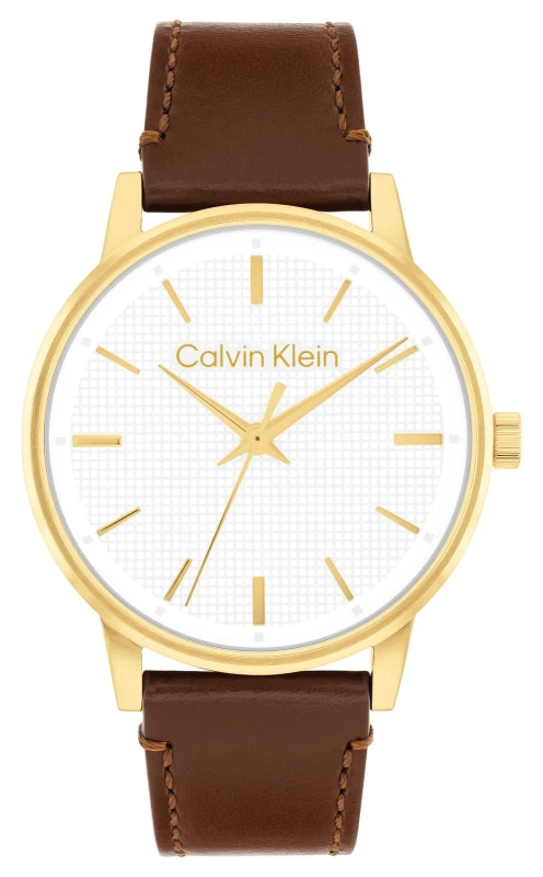 Image of Calvin Klein 25200503 CK Linked (41mm) Textured White Dial Watch
