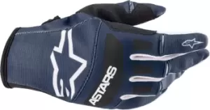 Image of Alpinestars Techstar 22 Motocross Gloves, black-blue, Size XL, black-blue, Size XL