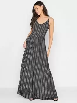 Long Tall Sally Striped Dress - Black, Size 12, Women