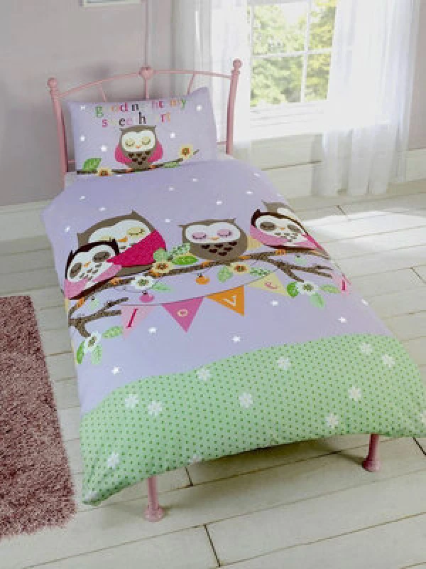 Image of Rapport Home Goodnight Sweetheart Duvet Cover Set with Pillowcase Multi