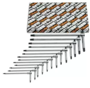 Image of Beta Tools 951 TX/S13 13pc T-Handle Wrench Set - 3x Male Torx Ends 009510863