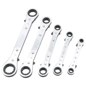 Image of Rolson 5PC Ratchet Ring Spanner Set